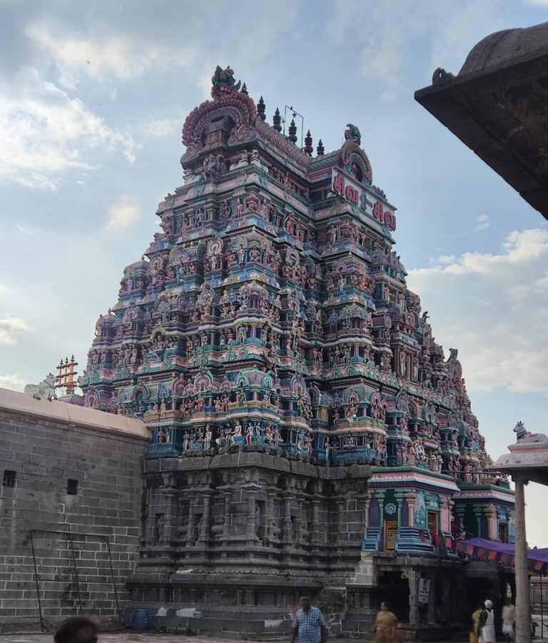 Virudhagiriswarar Temple entrance with architectural detail